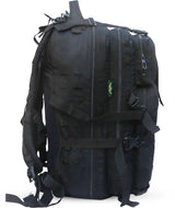 AZAD GEARS ARMY LASERCUT ADVENTURE 85 LTR BACKPACK WITH EXTRA SPACE WITH 3 COMPARTMENTS AND 2 POCKETS FOR TREKKING AND TRAVELLING | MEN & WOMEN | ARMY BLACK| FREE SIZE