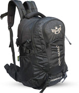 AZAD GEARS ARMY LEGENDER 55 LTR BACKPACK WITH EXTRA SPACE WITH 2 COMPARTMENT AND 4 POCKETS FOR TREKKING AND TRAVELLING | MEN & WOMEN | ARMY BLACK| FREE SIZE