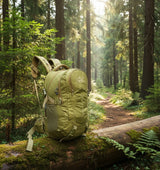 AZAD GEARS ARMY LEGENDER 55 LTR BACKPACK WITH EXTRA SPACE WITH 2 COMPARTMENT AND 4 POCKETS FOR TREKKING AND TRAVELLING | MEN & WOMEN | ARMY LITE GREEN| FREE SIZE