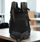 AZAD GEARS ARMY LEGENDER 55 LTR BACKPACK WITH EXTRA SPACE WITH 2 COMPARTMENT AND 4 POCKETS FOR TREKKING AND TRAVELLING | MEN & WOMEN | ARMY BLACK| FREE SIZE