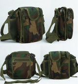 AZAD GEARS ARMY MAGAZINE POUCH 5 LTR WITH 5 MAGAZINE COMPARTMENTS FOR TREKKING AND TRAVELLING | MEN & WOMEN | ARMY GREEN CAMOUFLAGE| FREE SIZE