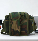 AZAD GEARS ARMY MAGAZINE POUCH 5 LTR WITH 5 MAGAZINE COMPARTMENTS FOR TREKKING AND TRAVELLING | MEN & WOMEN | ARMY GREEN CAMOUFLAGE| FREE SIZE