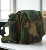 AZAD GEARS ARMY MAGAZINE POUCH 5 LTR WITH 5 MAGAZINE COMPARTMENTS FOR TREKKING AND TRAVELLING | MEN & WOMEN | ARMY GREEN CAMOUFLAGE| FREE SIZE