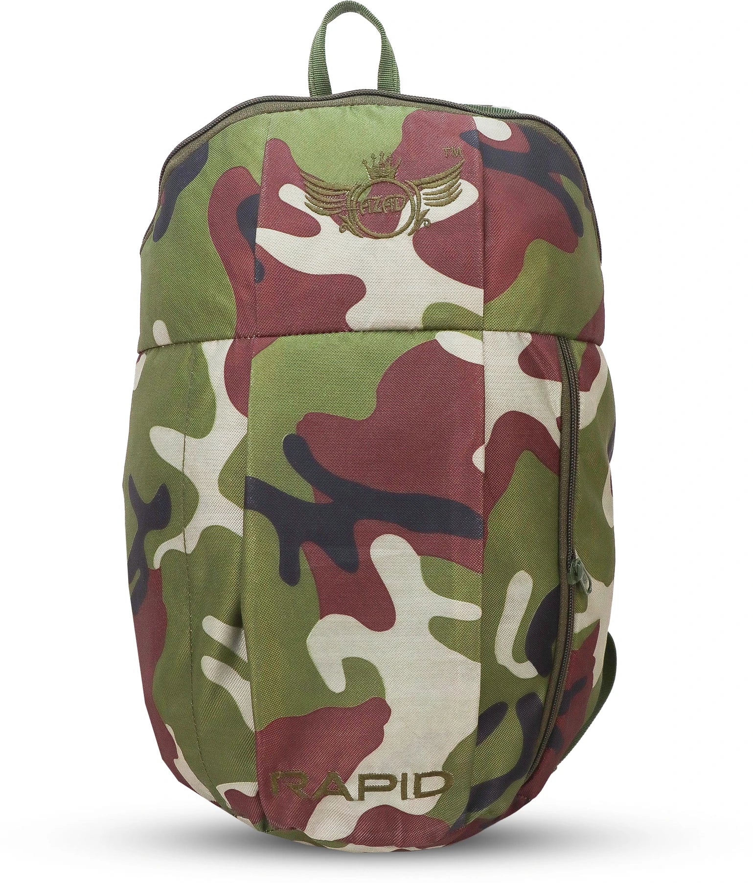 AZAD GEARS ARMY RAPID 35 LTR BACKPACK WITH EXTRA SPACE WITH 1 COMPARTMENT AND 1 POCKETS FOR TREKKING AND TRAVELLING | MEN & WOMEN | ARMY WOODLAND CAMOUFLAGE |FREE SIZE
