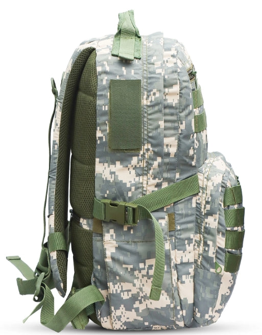 AZAD GEARS ARMY RIDER 35 LTR BACKPACK WITH EXTRA SPACE WITH 1 COMPARTMENT AND 5 POCKETS FOR TREKKING AND TRAVELLING | MEN & WOMEN | ARMY COBRA LITE | FREE SIZE