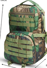 AZAD GEARS ARMY RIDER 35 LTR BACKPACK WITH EXTRA SPACE WITH 1 COMPARTMENT AND 5 POCKETS FOR TREKKING AND TRAVELLING | MEN & WOMEN | ARMY PRINTED | FREE SIZE