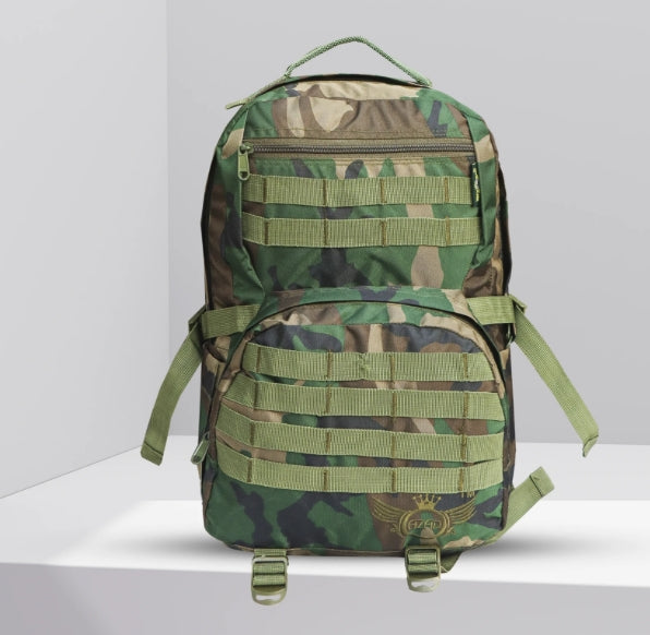 AZAD GEARS ARMY RIDER 35 LTR BACKPACK WITH EXTRA SPACE WITH 1 COMPARTMENT AND 5 POCKETS FOR TREKKING AND TRAVELLING | MEN & WOMEN | ARMY PRINTED | FREE SIZE