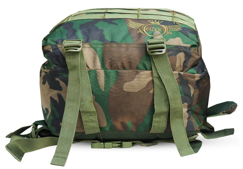 AZAD GEARS ARMY RIDER 35 LTR BACKPACK WITH EXTRA SPACE WITH 1 COMPARTMENT AND 5 POCKETS FOR TREKKING AND TRAVELLING | MEN & WOMEN | ARMY PRINTED | FREE SIZE