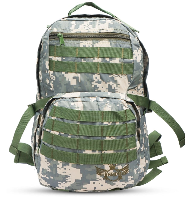 AZAD GEARS ARMY RIDER 35 LTR BACKPACK WITH EXTRA SPACE WITH 1 COMPARTMENT AND 5 POCKETS FOR TREKKING AND TRAVELLING | MEN & WOMEN | ARMY PRINTED | FREE SIZE