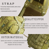 AZAD GEARS ARMY ROYAL 52 LTR BACKPACK WITH EXTRA SPACE WITH 3 COMPARTMENTS AND 5 POCKETS FOR TREKKING AND TRAVELLING | MEN & WOMEN | ARMY LITE GREEN| FREE SIZE