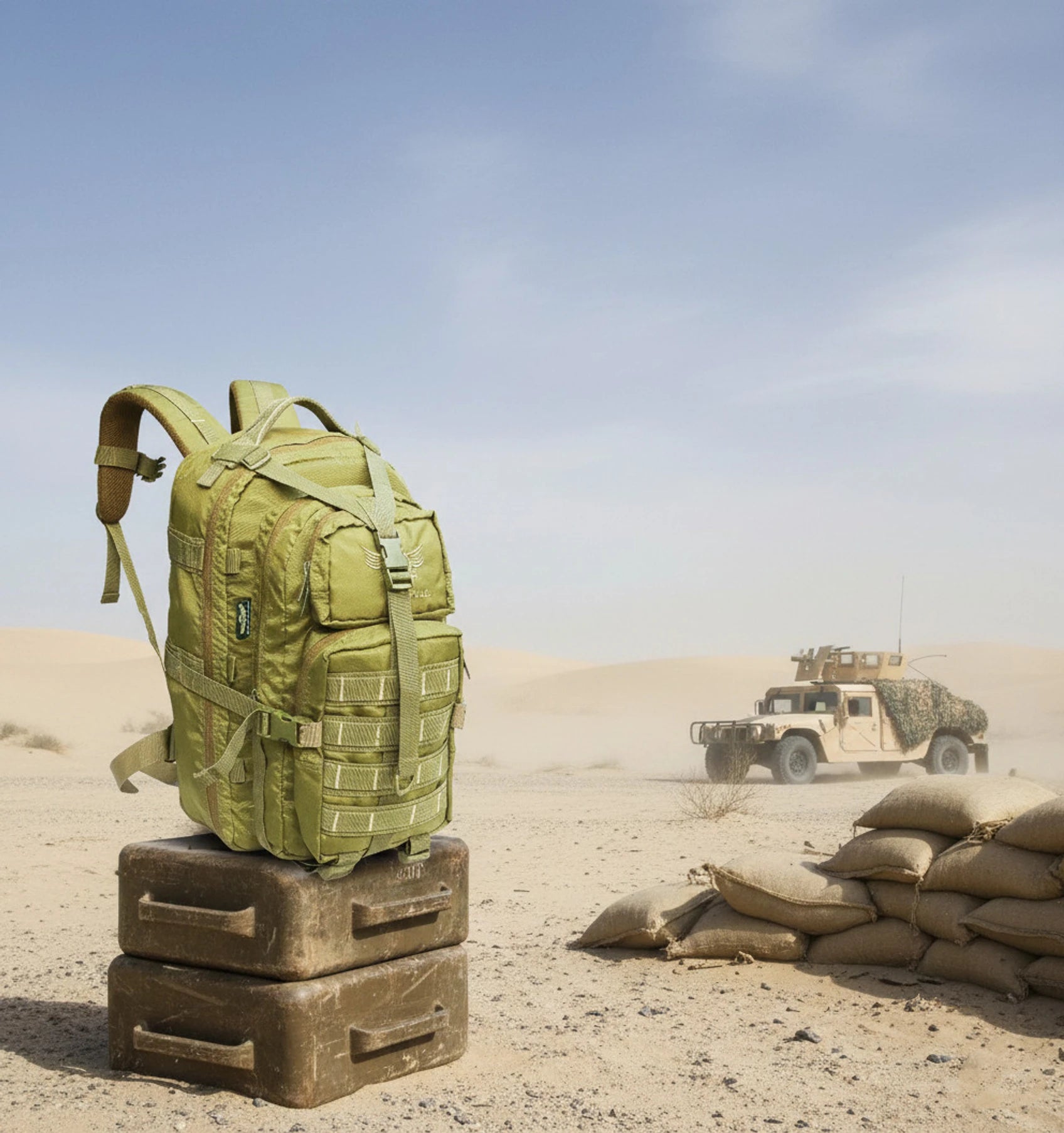 AZAD GEARS ARMY ROYAL 52 LTR BACKPACK WITH EXTRA SPACE WITH 3 COMPARTMENTS AND 5 POCKETS FOR TREKKING AND TRAVELLING | MEN & WOMEN | ARMY LITE GREEN| FREE SIZE