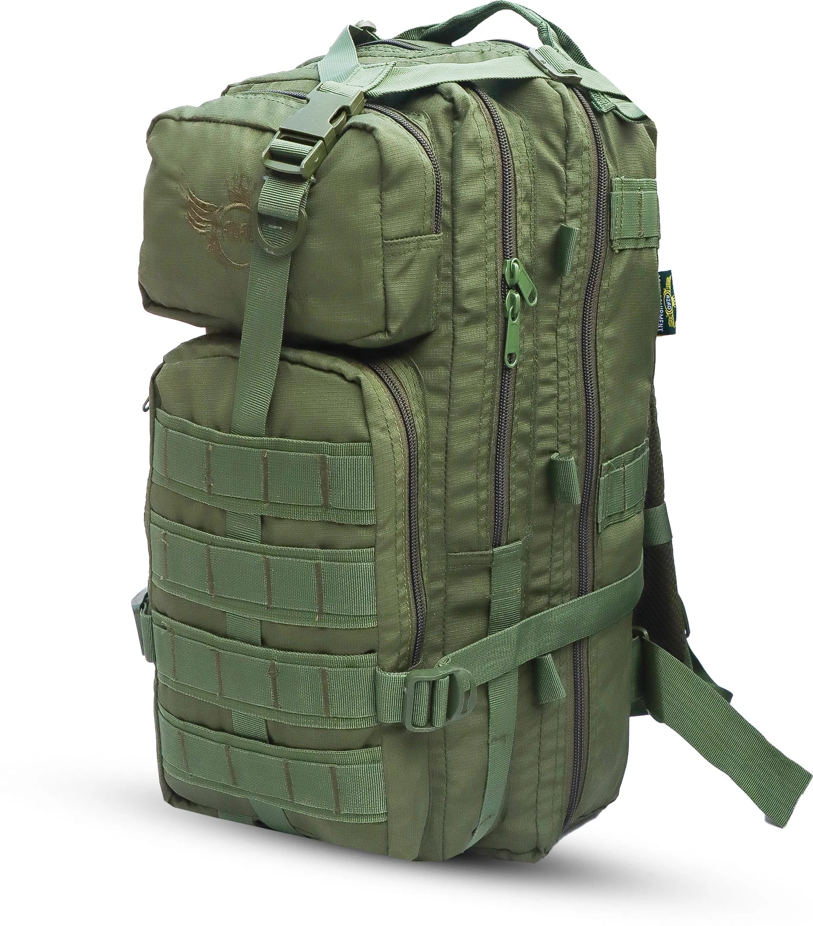 AZAD GEARS ARMY ROYAL 52 LTR BACKPACK WITH EXTRA SPACE WITH 3 COMPARTMENTS AND 5 POCKETS FOR TREKKING AND TRAVELLING | MEN & WOMEN | ARMY LITE GREEN| FREE SIZE