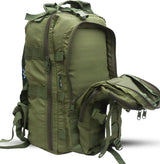 AZAD GEARS ARMY ROYAL 52 LTR BACKPACK WITH EXTRA SPACE WITH 3 COMPARTMENTS AND 5 POCKETS FOR TREKKING AND TRAVELLING | MEN & WOMEN | ARMY GREEN| FREE SIZE