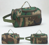 AZAD GEARS ARMY SHAVING BAG BOX WITH 1 COMPARTMENT AND 2 POCKETS FOR TREKKING AND TRAVELLING | ARMY TRAVEL SHAVING KIT & BAGS | MEN & WOMEN |ARMY GREEN CAMOUFLAGE| FREE SIZE