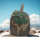 AZAD GEARS ARMY SHAVING BAG BOX WITH 1 COMPARTMENT AND 2 POCKETS FOR TREKKING AND TRAVELLING | ARMY TRAVEL SHAVING KIT & BAGS | MEN & WOMEN |ARMY GREEN CAMOUFLAGE| FREE SIZE