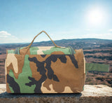 AZAD GEARS ARMY SHAVING BAG BOX WITH 1 COMPARTMENT AND 2 POCKETS FOR TREKKING AND TRAVELLING | ARMY TRAVEL SHAVING KIT & BAGS | MEN & WOMEN |ARMY POLYESTER CAMOUFLAGE| FREE SIZE