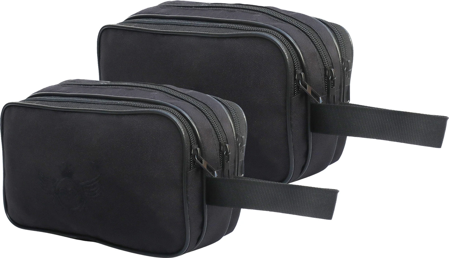 AZAD GEARS ARMY JOSH SHAVING KIT WITH 3 COMPARTMENTS AND 1 POCKET FOR TREKKING AND TRAVELLING | ARMY TRAVEL SHAVING KIT & BAGS | MEN & WOMEN |ARMY BLACK| FREE SIZE