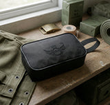 AZAD GEARS ARMY JOSH SHAVING KIT WITH 3 COMPARTMENTS AND 1 POCKET FOR TREKKING AND TRAVELLING | ARMY TRAVEL SHAVING KIT & BAGS | MEN & WOMEN |ARMY BLACK| FREE SIZE