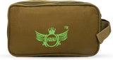 AZAD GEARS ARMY JOSH SHAVING KIT WITH 3 COMPARTMENTS AND 1 POCKET FOR TREKKING AND TRAVELLING | ARMY TRAVEL SHAVING KIT & BAGS | MEN & WOMEN |ARMY LITE GREEN| FREE SIZE