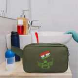 AZAD GEARS ARMY JOSH SHAVING KIT WITH 3 COMPARTMENTS AND 1 POCKET FOR TREKKING AND TRAVELLING | ARMY TRAVEL SHAVING KIT & BAGS | MEN & WOMEN |ARMY GREEN| FREE SIZE