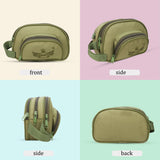 AZAD GEARS ARMY ULTIMATE SHAVING KIT WITH 3 COMPARTMENTS AND 1 POCKET FOR TREKKING AND TRAVELLING | ARMY TRAVEL SHAVING KIT & BAGS | MEN & WOMEN |ARMY GREEN| FREE SIZE