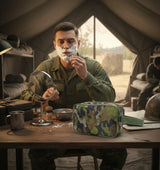AZAD GEARS ARMY JOSH SHAVING KIT WITH 3 COMPARTMENTS AND 1 POCKET FOR TREKKING AND TRAVELLING | ARMY TRAVEL SHAVING KIT & BAGS | MEN & WOMEN |ARMY WOODLAND CAMOUFLAGE| FREE SIZE