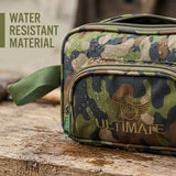 AZAD GEARS ARMY ULTIMATE SHAVING KIT WITH 3 COMPARTMENTS AND 1 POCKET FOR TREKKING AND TRAVELLING | ARMY TRAVEL SHAVING KIT & BAGS | MEN & WOMEN |ARMY WOODLAND CAMOUFLAGE| FREE SIZE
