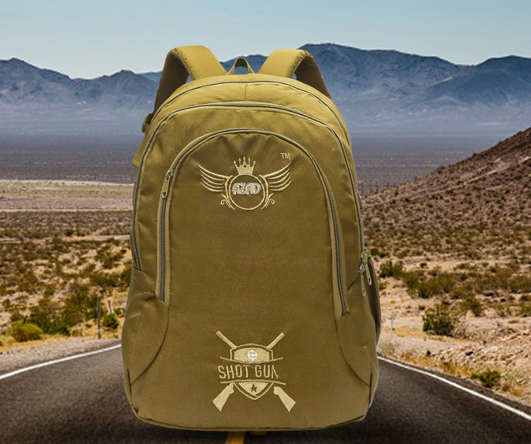 AZAD GEARS ARMY SHOT GUN 40 LTR BACKPACK WITH EXTRA SPACE WITH 2 COMPARTMENTS AND 5 POCKETS FOR TREKKING AND TRAVELLING |MEN & WOMEN | ARMY LITE GREEN | FREE SIZE