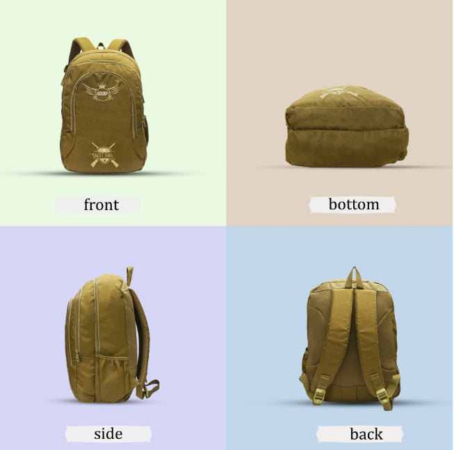 AZAD GEARS ARMY SHOT GUN 40 LTR BACKPACK WITH EXTRA SPACE WITH 2 COMPARTMENTS AND 5 POCKETS FOR TREKKING AND TRAVELLING |MEN & WOMEN | ARMY LITE GREEN | FREE SIZE