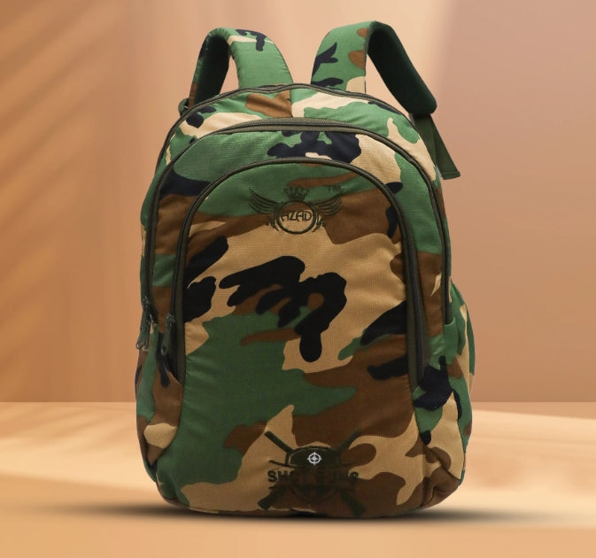 AZAD GEARS ARMY SHOT GUN 40 LTR BACKPACK WITH EXTRA SPACE WITH 2 COMPARTMENTS AND 5 POCKETS FOR TREKKING AND TRAVELLING |MEN & WOMEN | ARMY UNO | FREE SIZE