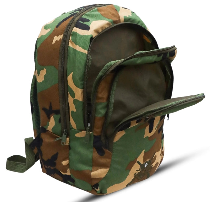 AZAD GEARS ARMY SHOT GUN 40 LTR BACKPACK WITH EXTRA SPACE WITH 2 COMPARTMENTS AND 5 POCKETS FOR TREKKING AND TRAVELLING |MEN & WOMEN | ARMY UNO | FREE SIZE