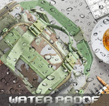 AZAD GEARS ARMY WAIST BAGS FOR CASUAL WITH EXTRA SPACE WITH 1 COMPARTMENT AND 3 POCKETS FOR TREKKING AND TRAVELLING | ARMY WAIST BAGS WITH SHOULDER STRAP | MEN & WOMEN | ARMY CAMOUFLAGE CENTRE-EUROPE | FREE SIZE