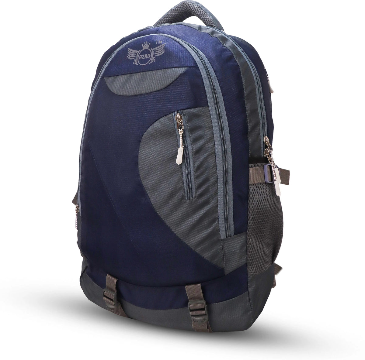 AZAD GEARS CIVIL LITE WEIGHT 40 LTR BACKPACK WITH EXTRA SPACE WITH 2 COMPARTMENTS AND 2 POCKETS FOR TREKKING AND TRAVELLING |MEN & WOMEN | SIDE CHAIN NAVY BLUE | FREE SIZE