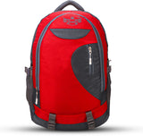 AZAD GEARS CIVIL LITE WEIGHT 40 LTR BACKPACK WITH EXTRA SPACE WITH 2 COMPARTMENTS AND 2 POCKETS FOR TREKKING AND TRAVELLING |MEN & WOMEN | SIDE CHAIN RED | FREE SIZE
