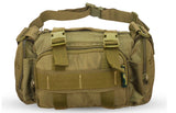 AZAD GEARS ARMY WAIST BAGS FOR CASUAL WITH EXTRA SPACE WITH 1 COMPARTMENT AND 3 POCKETS FOR TREKKING AND TRAVELLING | ARMY WAIST BAGS WITH SHOULDER STRAP | MEN & WOMEN | ARMY CAMOUFLAGE CENTRE-EUROPE | FREE SIZE