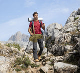 AZAD GEARS ARMY WAIST BAGS FOR CASUAL WITH EXTRA SPACE WITH 1 COMPARTMENT AND 3 POCKETS FOR TREKKING AND TRAVELLING | ARMY WAIST BAGS WITH SHOULDER STRAP | MEN & WOMEN | ARMY LITE GREEN | FREE SIZE