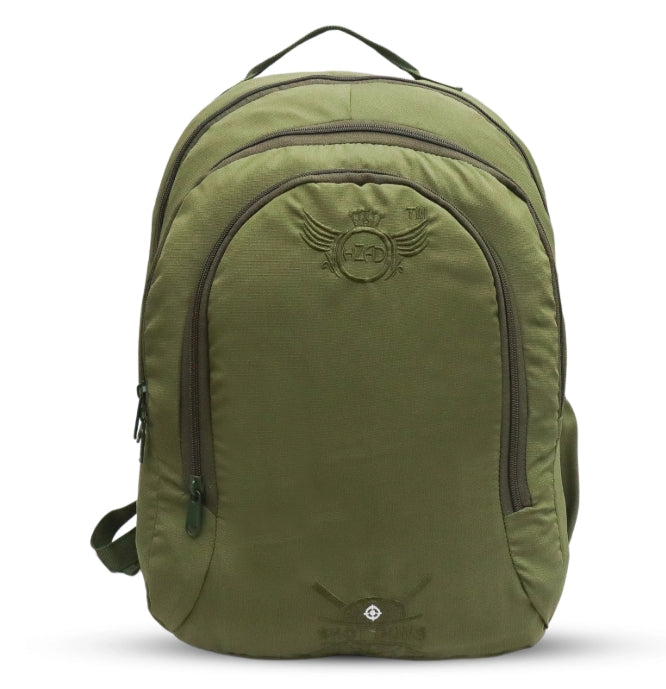 AZAD GEARS ARMY SHOT GUN 35 LTR BACKPACK WITH EXTRA SPACE WITH 2 COMPARTMENTS AND 5 POCKETS FOR TREKKING AND TRAVELLING |MEN & WOMEN | ARMY GREEN | FREE SIZE