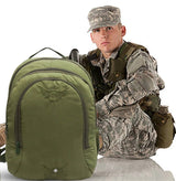 AZAD GEARS ARMY SHOT GUN 35 LTR BACKPACK WITH EXTRA SPACE WITH 2 COMPARTMENTS AND 5 POCKETS FOR TREKKING AND TRAVELLING |MEN & WOMEN | ARMY GREEN | FREE SIZE