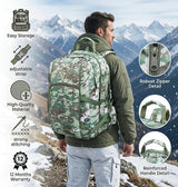 AZAD GEARS ARMY TARGET 90 LTR BACKPACK WITH EXTRA SPACE WITH 3 COMPARTMENT AND 5 POCKETS FOR TREKKING AND TRAVELLING | MEN & WOMEN | ARMY U.S. PRINT CAMOUFLAGE| FREE SIZE