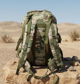 AZAD GEARS ARMY TARGET 90 LTR BACKPACK WITH EXTRA SPACE WITH 3 COMPARTMENT AND 5 POCKETS FOR TREKKING AND TRAVELLING | MEN & WOMEN | ARMY U.S. PRINT CAMOUFLAGE| FREE SIZE