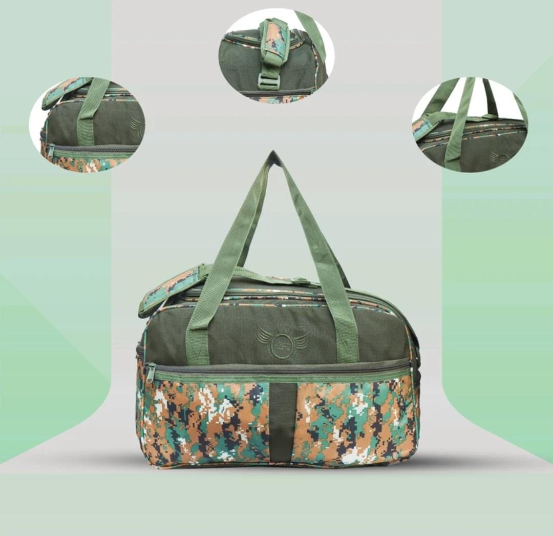 AZAD GEARS ARMY TAVA DUFFLE BAG 75 LTR WITH EXTRA PACE BIG SIDE POCKETS AND PROTECTED BASE FOR TREKKING AND TRAVELLING | MEN & WOMEN | ARMY COBRA| LARGE CAPACITY