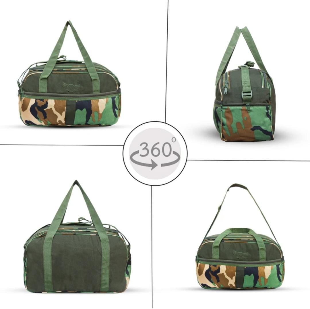 AZAD GEARS ARMY TAVA DUFFLE BAG 75 LTR WITH EXTRA PACE BIG SIDE POCKETS AND  PROTECTED BASE FOR TREKKING AND TRAVELLING | MEN & WOMEN | ARMY UNO| LARGE CAPACITY