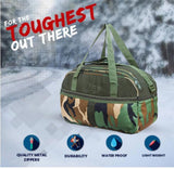 AZAD GEARS ARMY TAVA DUFFLE BAG 75 LTR WITH EXTRA PACE BIG SIDE POCKETS AND  PROTECTED BASE FOR TREKKING AND TRAVELLING | MEN & WOMEN | ARMY UNO| LARGE CAPACITY