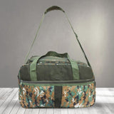 AZAD GEARS ARMY TAVA DUFFLE BAG 75 LTR WITH EXTRA PACE BIG SIDE POCKETS AND PROTECTED BASE FOR TREKKING AND TRAVELLING | MEN & WOMEN | ARMY POLYESTER CAMOUFLAGE| LARGE CAPACITY