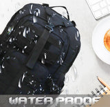 AZAD GEARS ARMY WAAR 70 LTR BACKPACK WITH EXTRA SPACE WITH 3 COMPARTMENT AND 5 POCKETS AND DETACHABLE SLING BAG FOR TREKKING AND TRAVELLING | MEN & WOMEN | ARMY BLACK| FREE SIZE