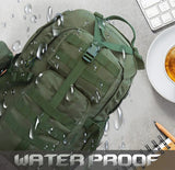 AZAD GEARS ARMY WAAR 70 LTR BACKPACK WITH EXTRA SPACE WITH 3 COMPARTMENT AND 5 POCKETS AND DETACHABLE SLING BAG FOR TREKKING AND TRAVELLING | MEN & WOMEN | ARMY GREEN| FREE SIZE