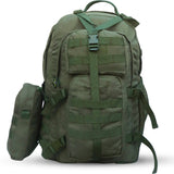 AZAD GEARS ARMY WAAR 70 LTR BACKPACK WITH EXTRA SPACE WITH 3 COMPARTMENT AND 5 POCKETS AND DETACHABLE SLING BAG FOR TREKKING AND TRAVELLING | MEN & WOMEN | ARMY LITE GREEN| FREE SIZE