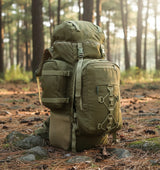 AZAD GEARS ARMY METAL FRAME YODDAH RUCKSACK 155 LTR BAG WITH DETACHABLE BACKPACK AND MULTIPLE POCKETS AND PROTECTED BASE FOR TREKKING AND TRAVELLING | MEN & WOMEN | ARMY LITE GREEN | LARGE CAPACITY